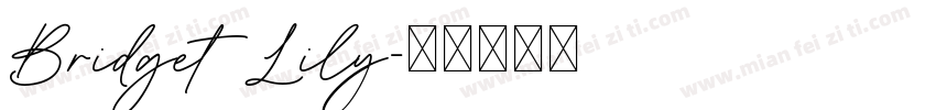 Bridget Lily字体转换